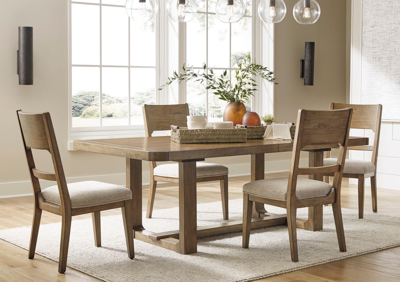Cabalynn Light Brown Rectangular Dining Room Extension Table D97435
