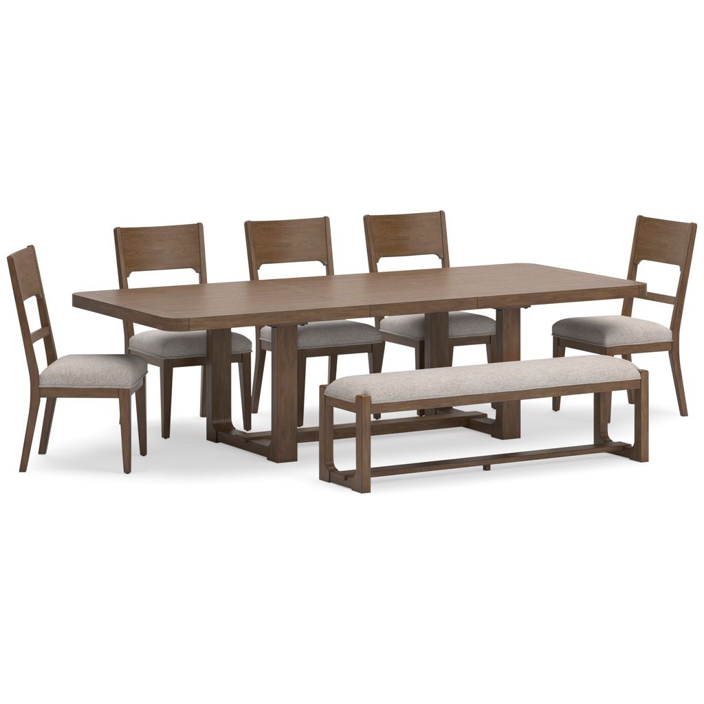 Cabalynn Light Brown Rectangular Dining Room Extension Table D97435