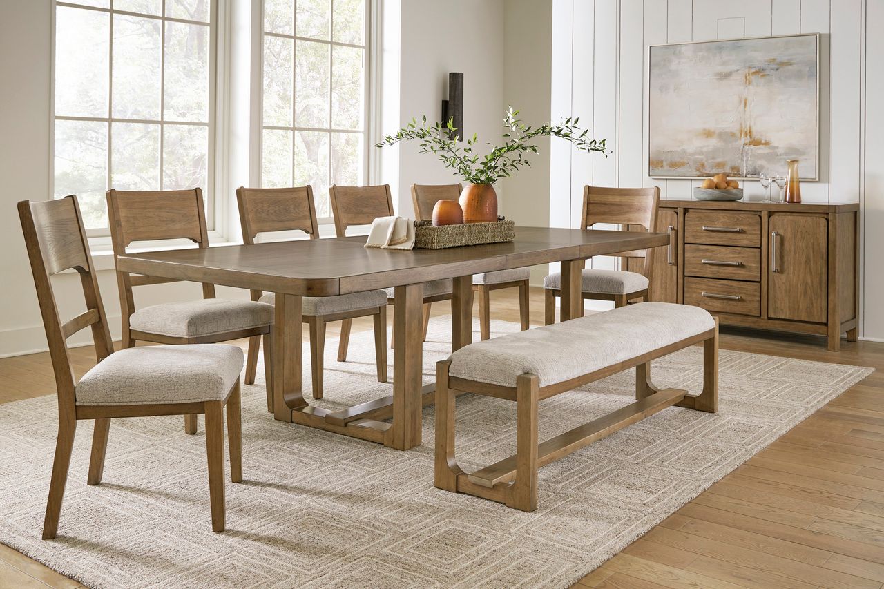 Cabalynn Light Brown Rectangular Dining Room Extension Table D97435