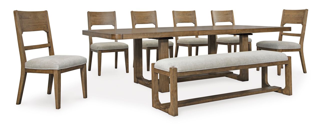 Cabalynn Light Brown Rectangular Dining Room Extension Table D97435