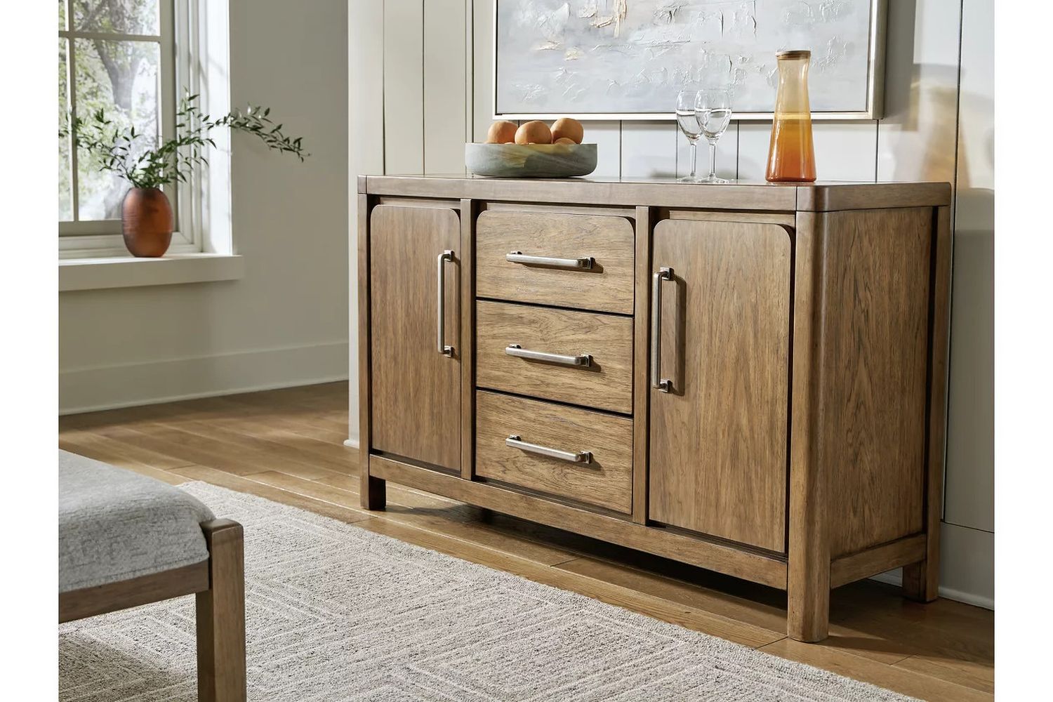 Cabalynn Dining Server In Light Brown D97460