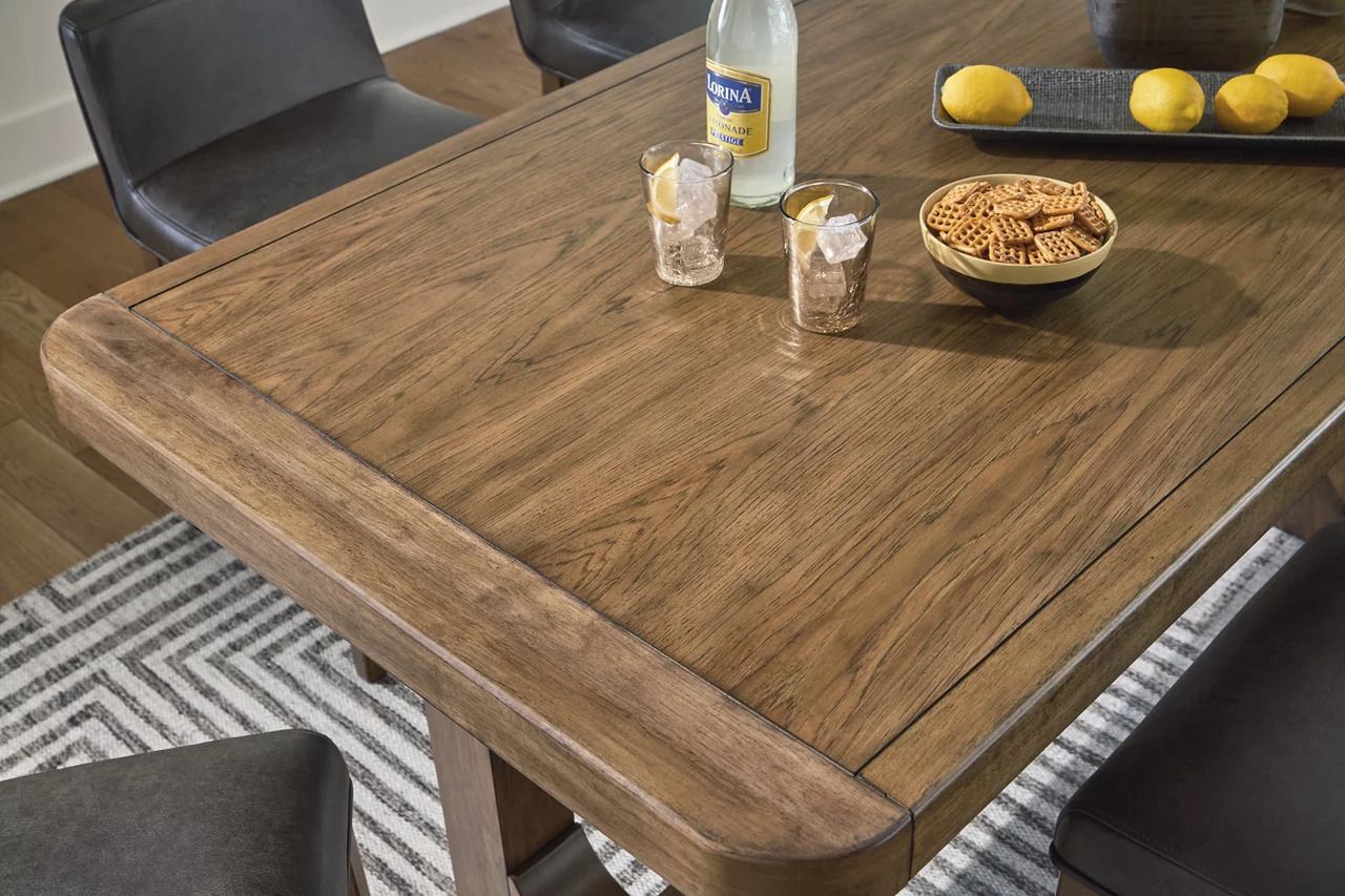 Cabalynn Counter Height Dining Room Set In Light Brown D974D3