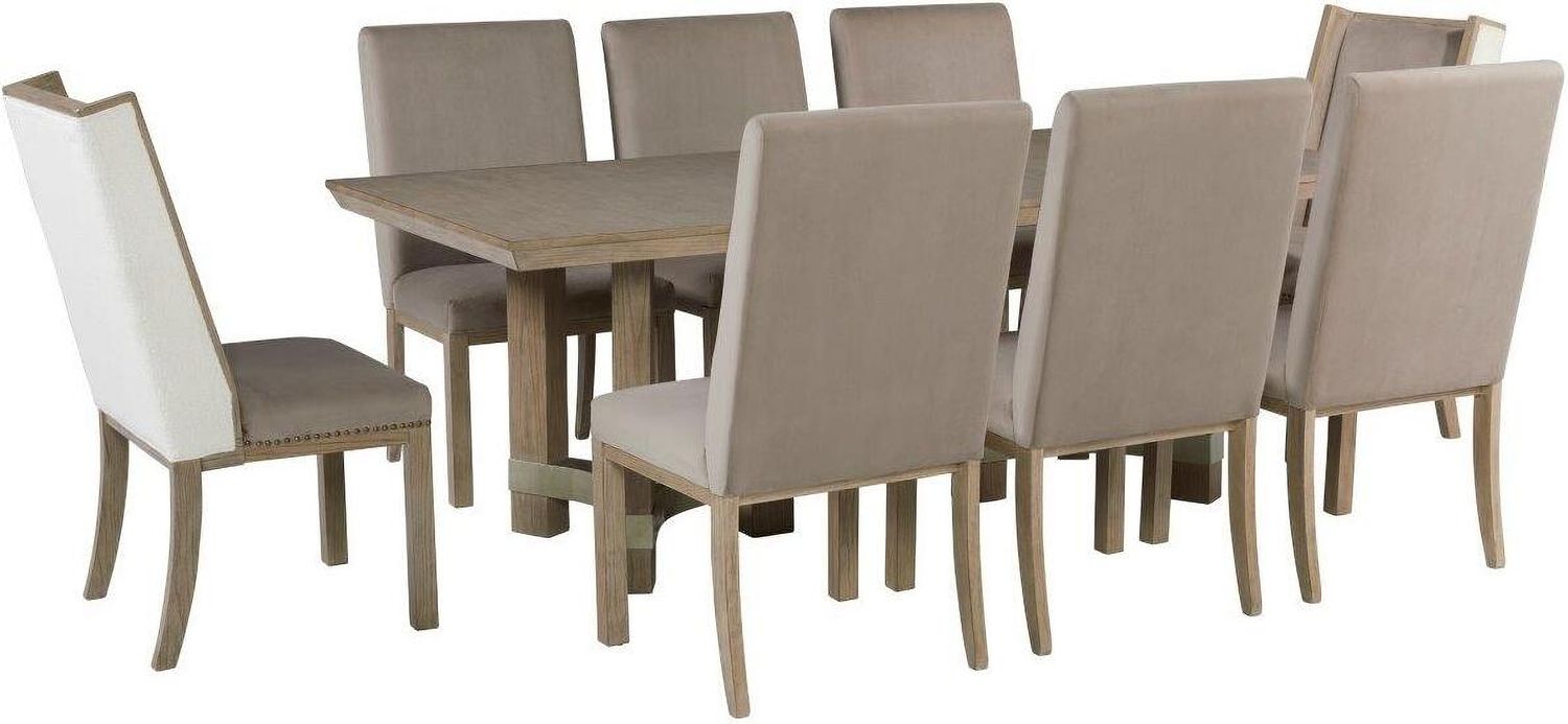 Chrestner Brown Upholstered Side Chair Set Of 2 D98301