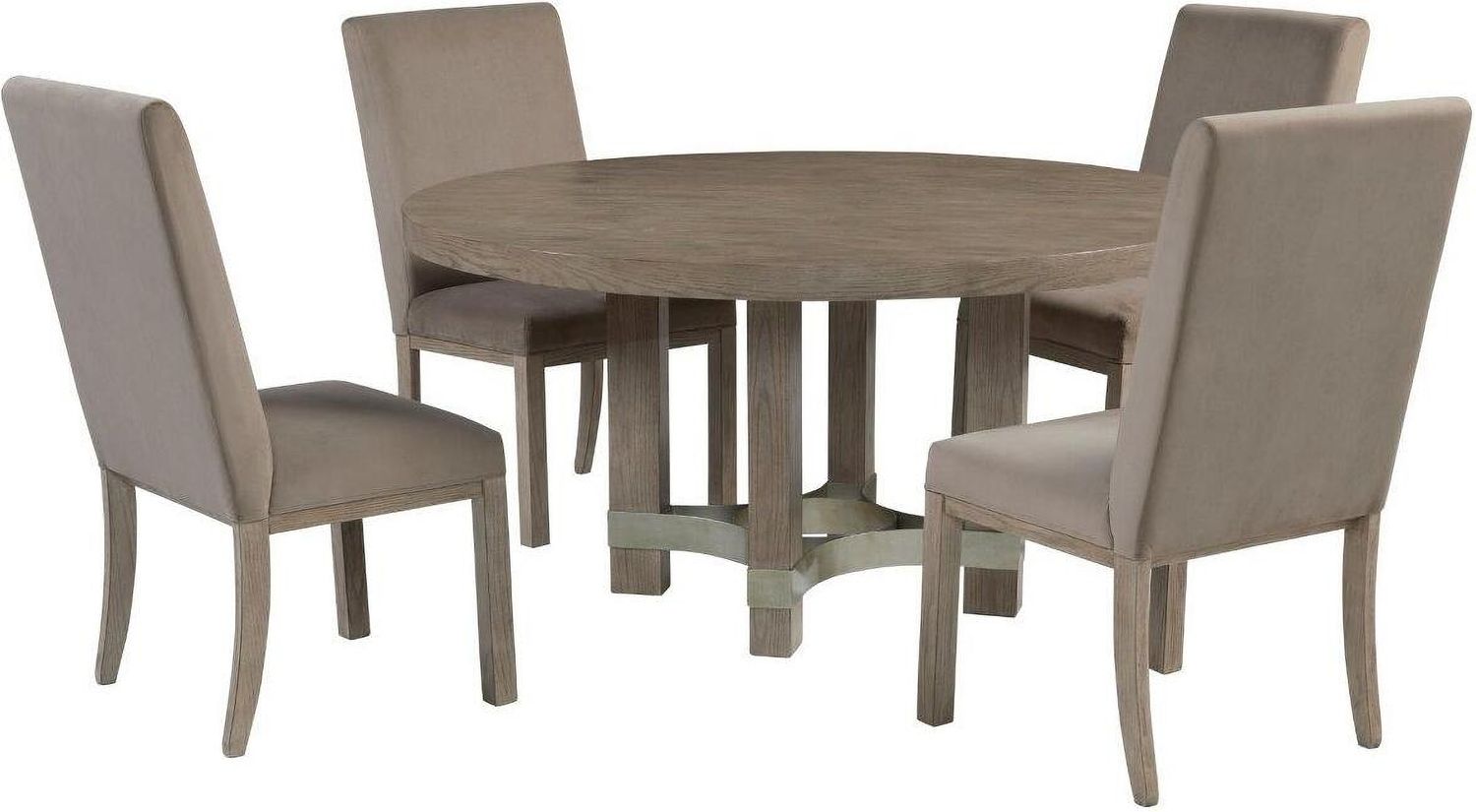 Chrestner Brown Upholstered Side Chair Set Of 2 D98301