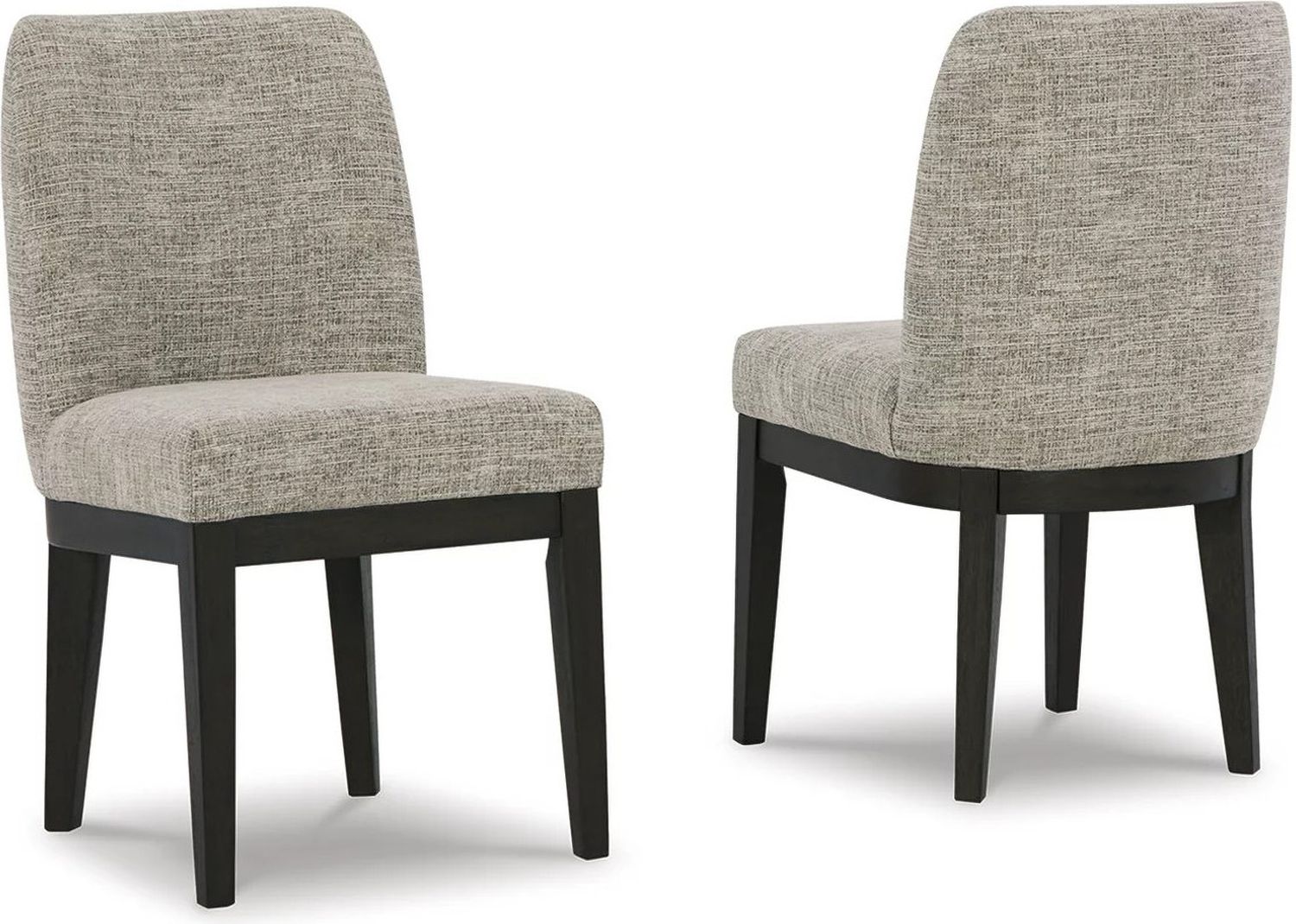 Burkhaus Dark Brown Dining Upholstered Side Chair Set of 2 D98401