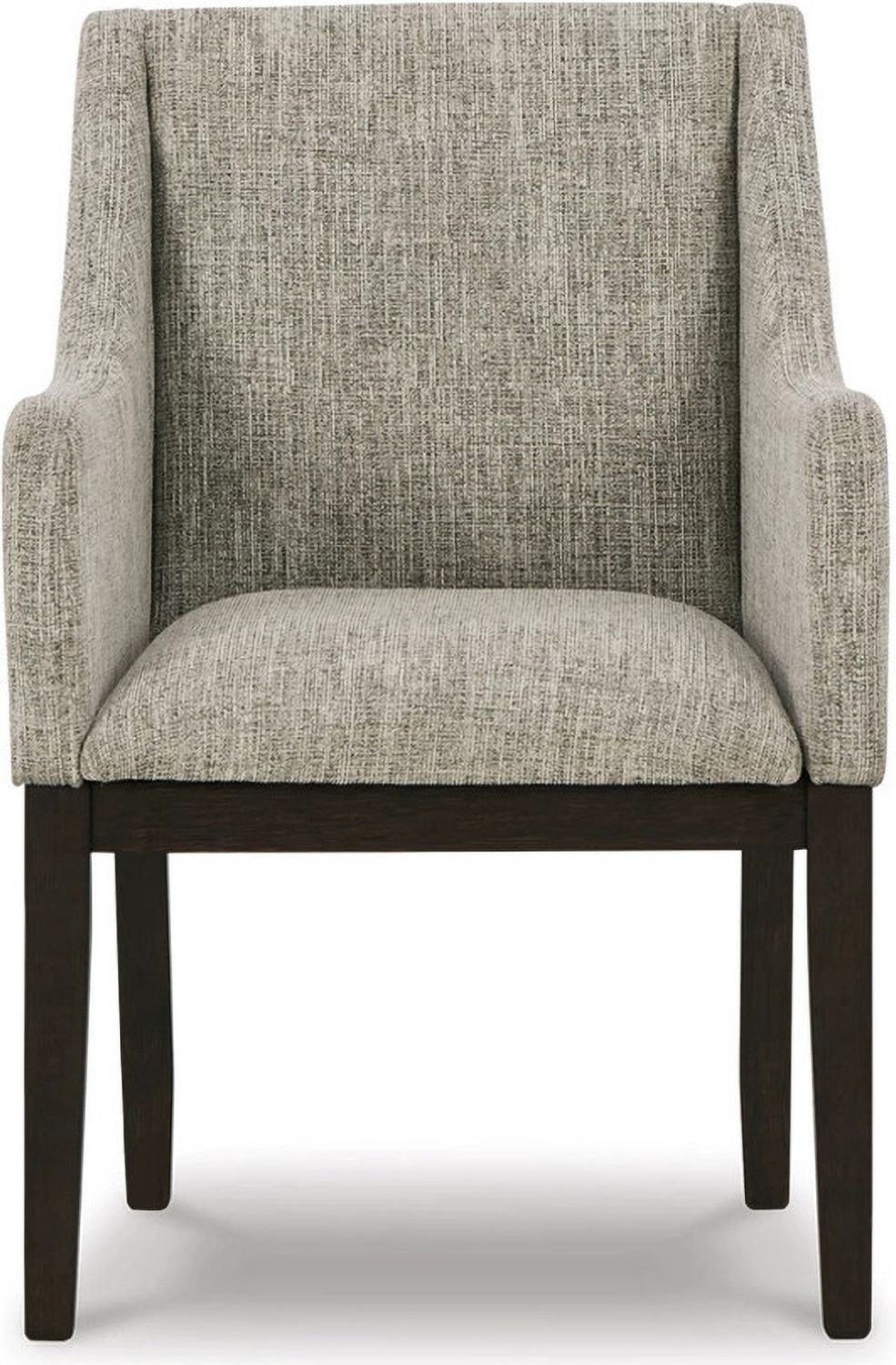 Burkhaus Dark Brown Dining Upholstered Arm Chair Set of 2 D98401A