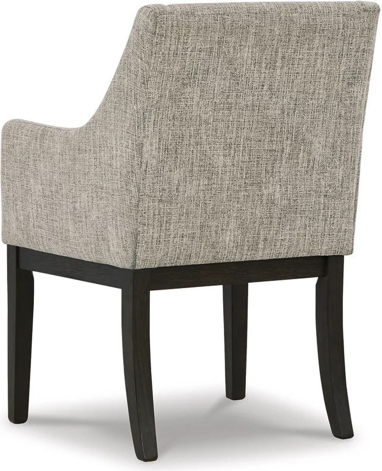 Burkhaus Dark Brown Dining Upholstered Arm Chair Set of 2 D98401A