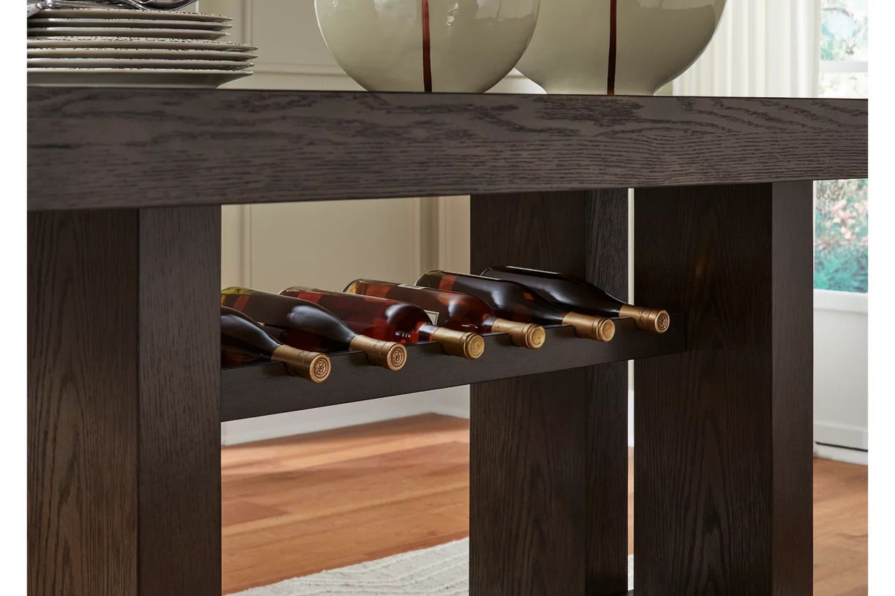 Burkhaus Counter Height Dining Table In Dark Brown D98432