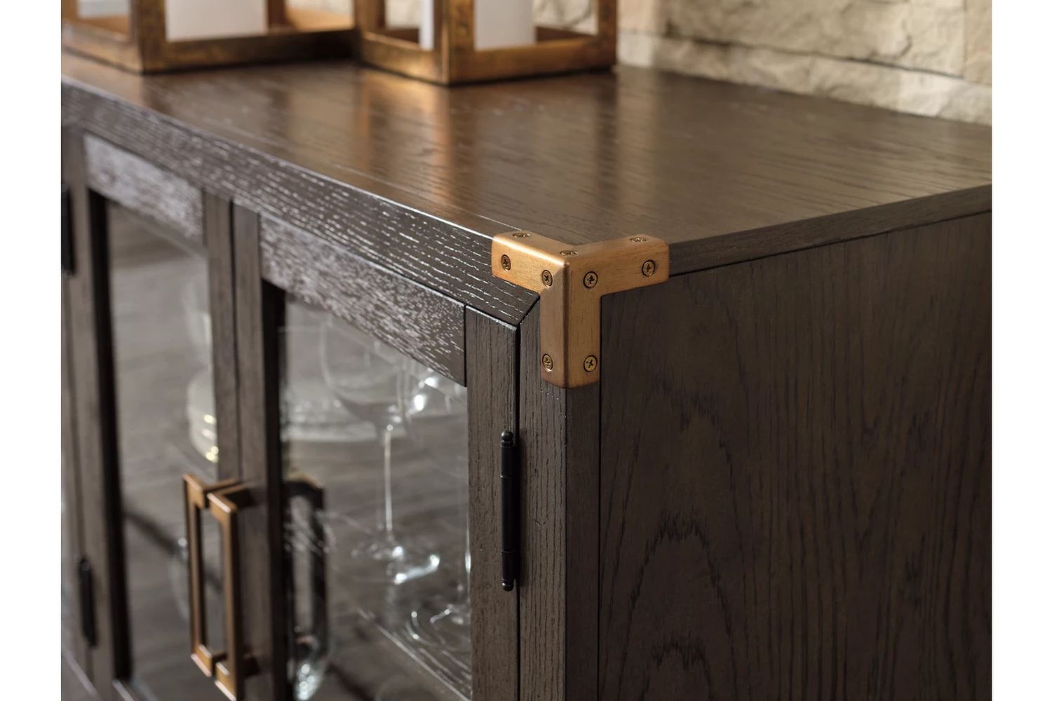 Burkhaus Dark Brown Dining Room Server D98460