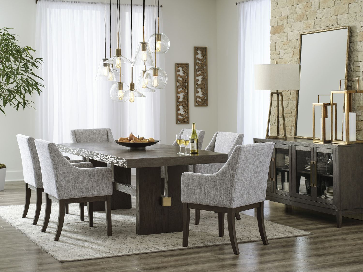 Burkhaus Dark Brown Dining Room Server D98460
