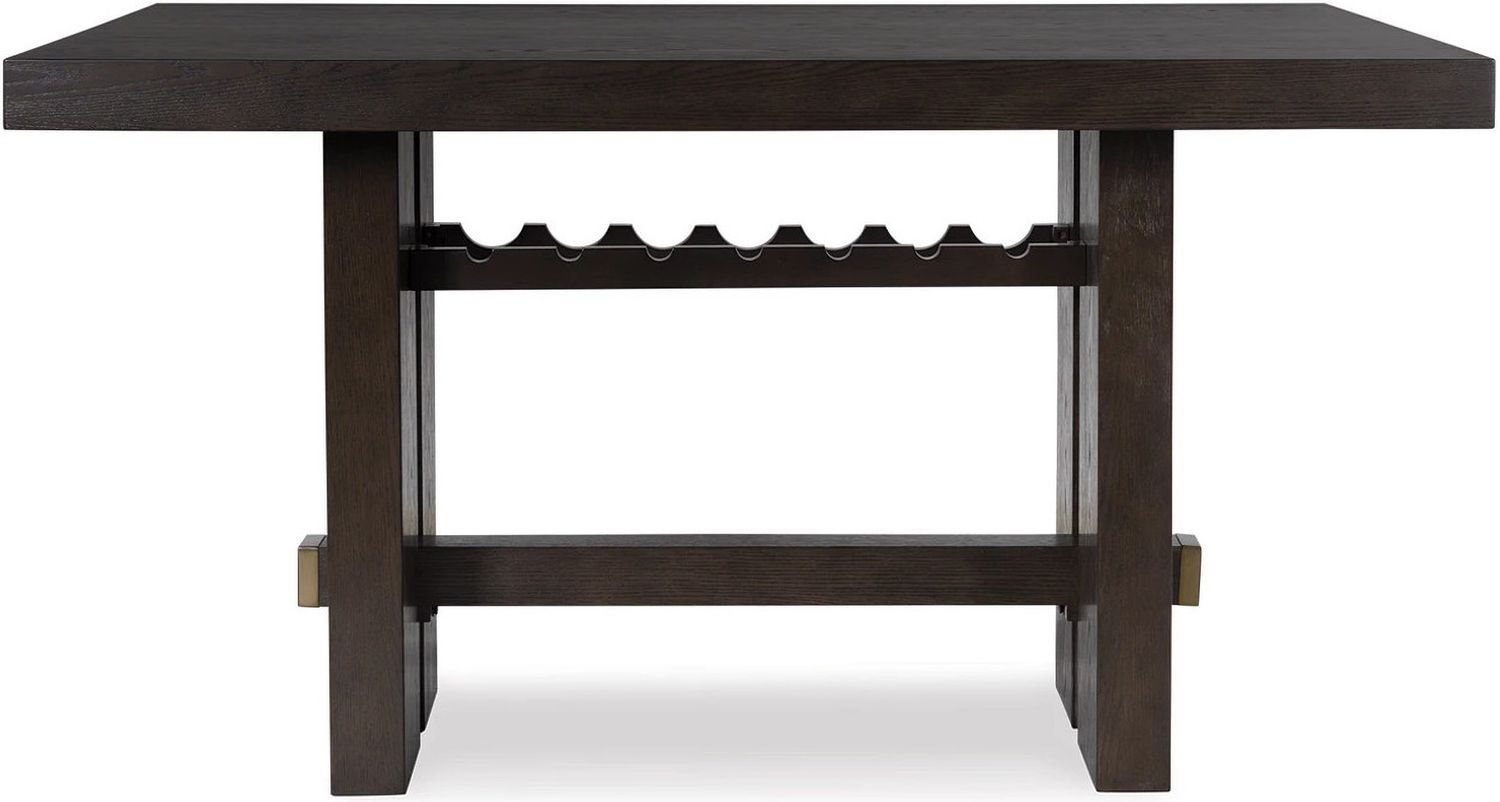 Burkhaus Counter Height Dining Room Set In Dark Brown D984D5