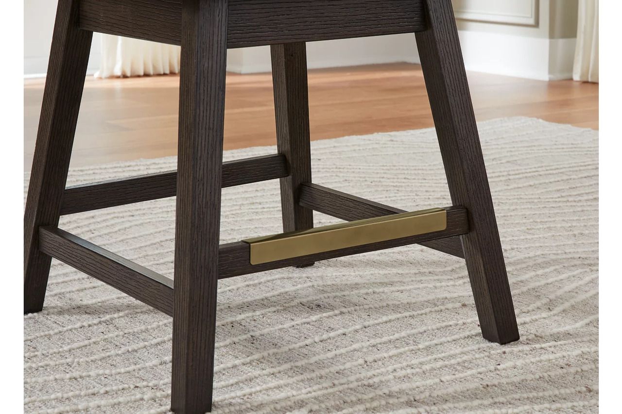 Burkhaus Counter Height Dining Room Set In Dark Brown D984D5