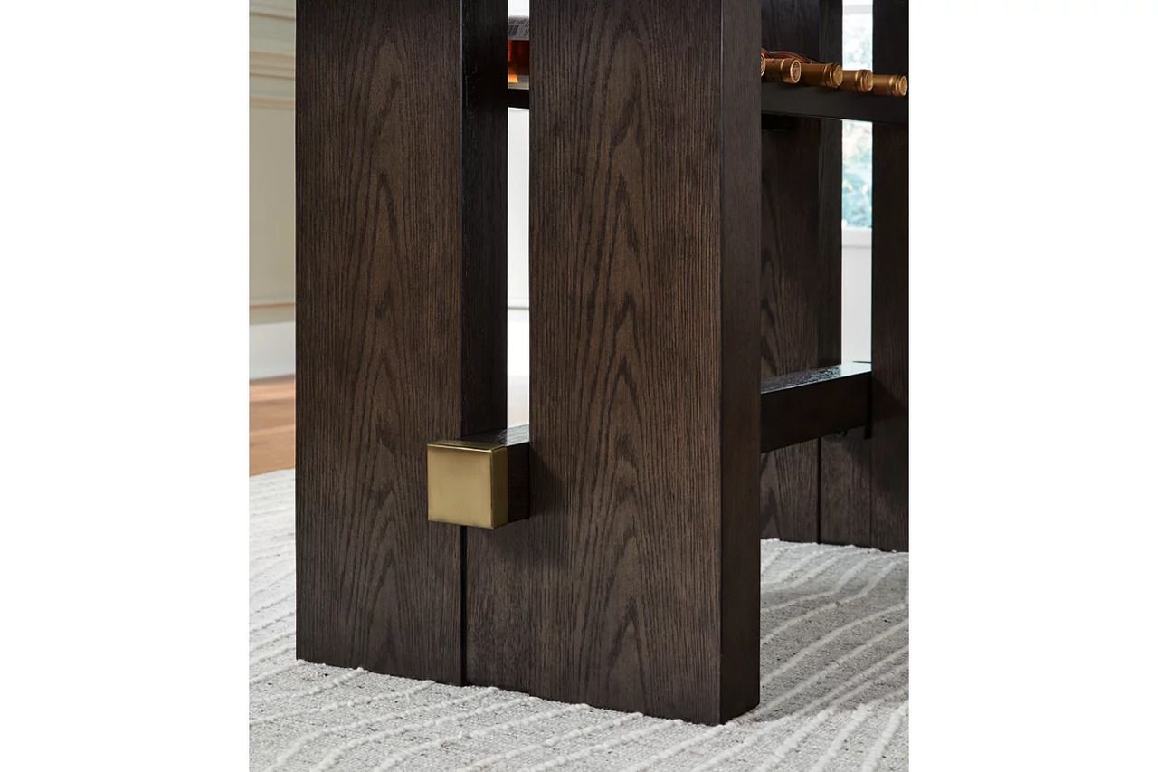 Burkhaus Counter Height Dining Room Set In Dark Brown D984D5