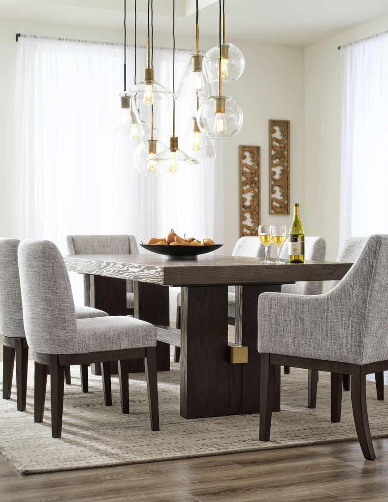 Burkhaus Counter Height Dining Room Set In Dark Brown D984D5