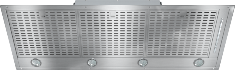 Insert ventilation hood with energy-efficient LED lighting and backlit controls for easy use. DA2518