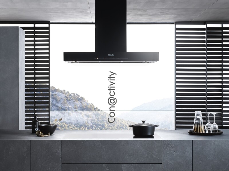 Wall ventilation hood with energy-efficient LED lighting and touch controls for simple operation. DA6698WPURISTICEDITION6000