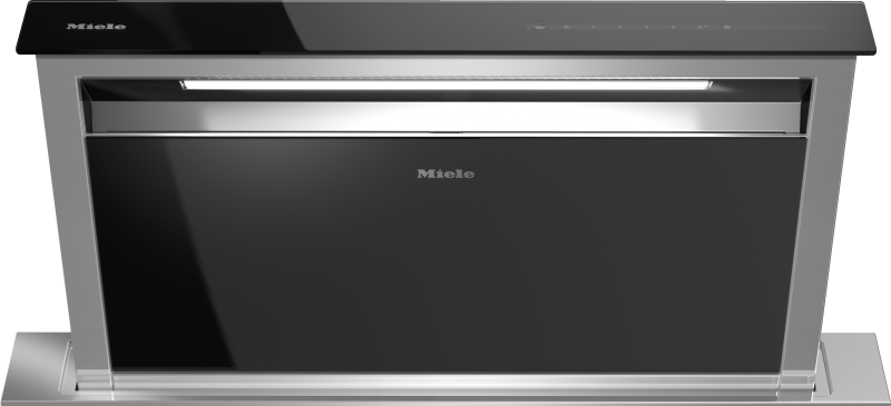 36" Downdraft Hood (4.75" Deep) Black Glass (Clean Touch Steel) DA6891SS