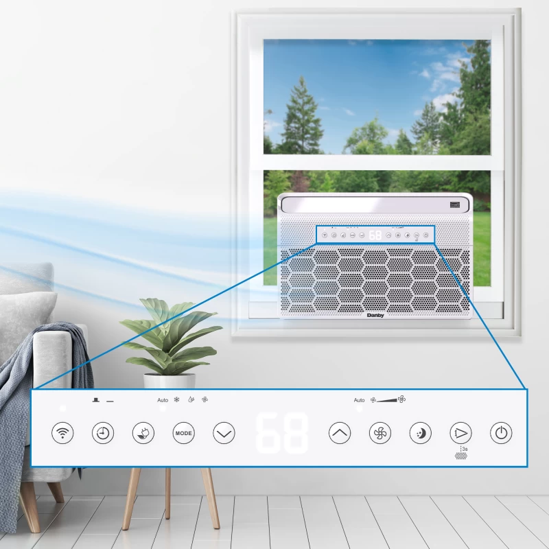 8,000 BTU U-Shaped Inverter Window Air Conditioner DAC080B6IWDB6, product image 6 of 9