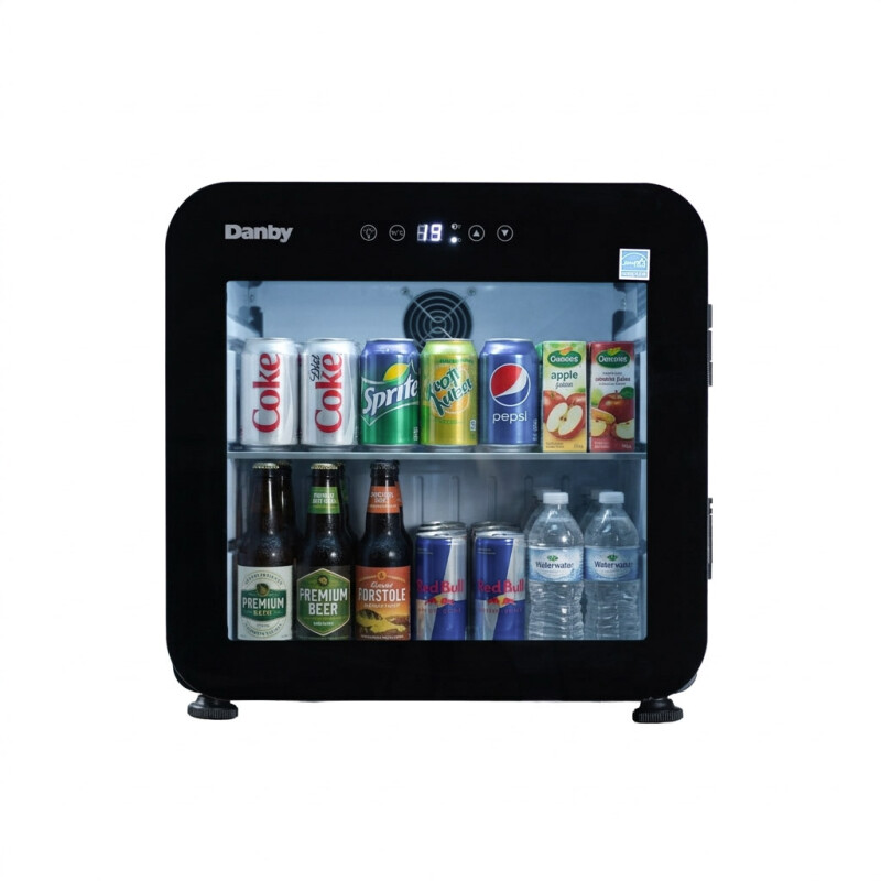 1.6 Cu. Ft. Glass Door Mini Refrigerator DAG016A5BDH