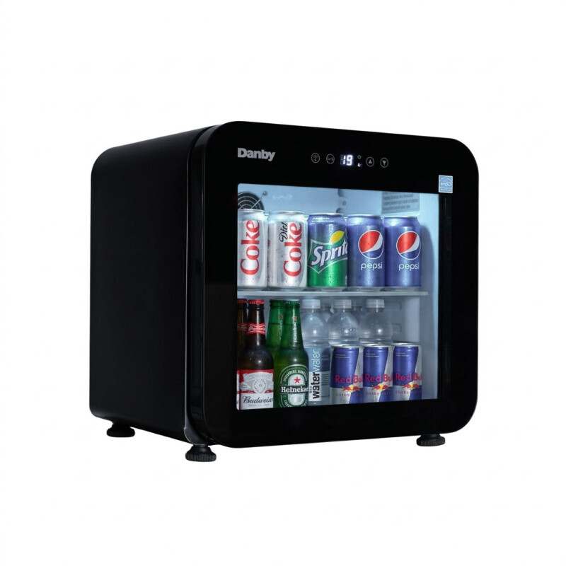 1.6 Cu. Ft. Glass Door Mini Refrigerator DAG016A5BDH