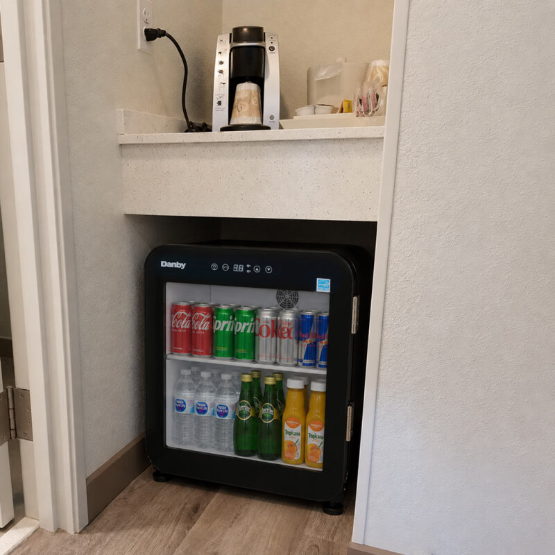 1.6 Cu. Ft. Glass Door Mini Refrigerator DAG016A5BDH