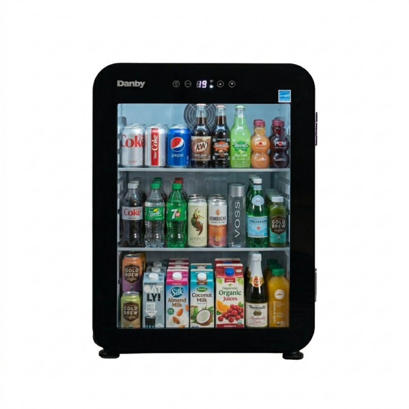 2.2 Cu. Ft. Glass Door Mini Refrigerator DAG022A5BDH