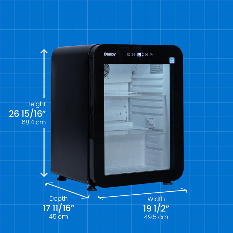 2.2 Cu. Ft. Glass Door Mini Refrigerator DAG022A5BDH