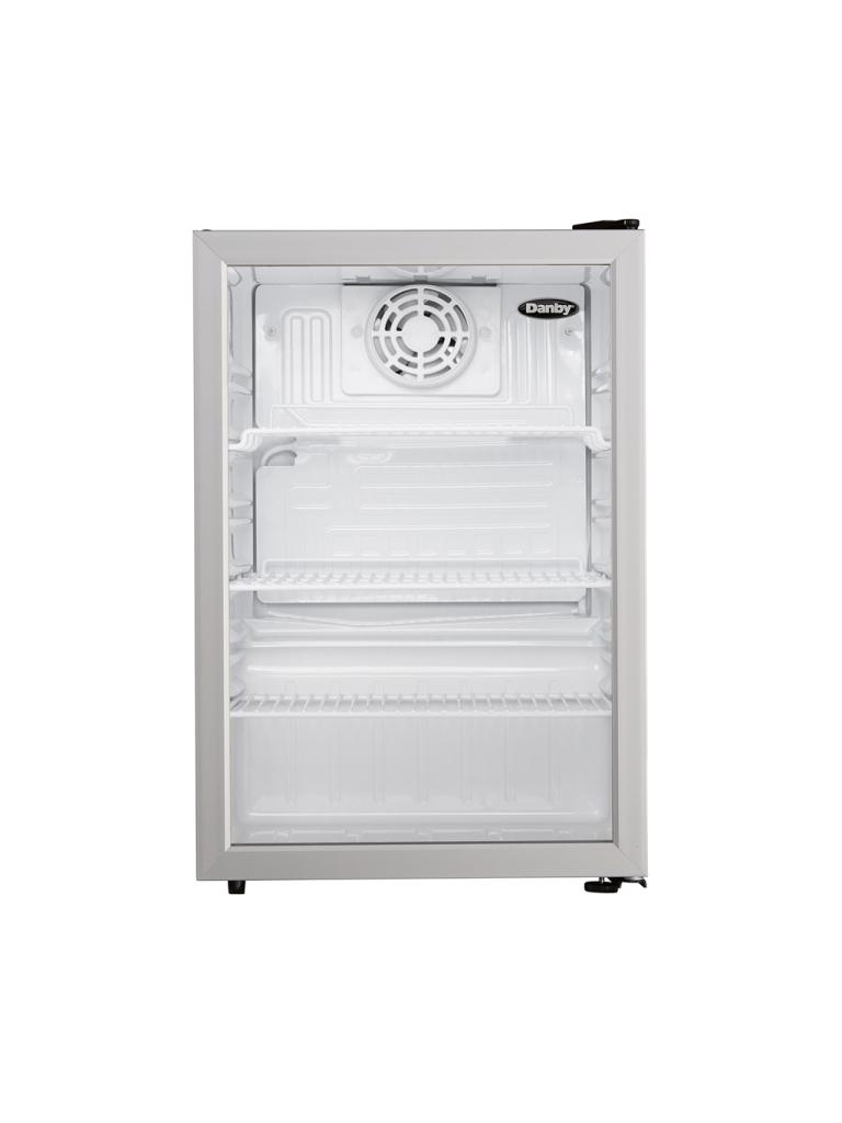2.6 cu. ft. Compact Glass Door Fridge in Platinum DAG026A1BDB