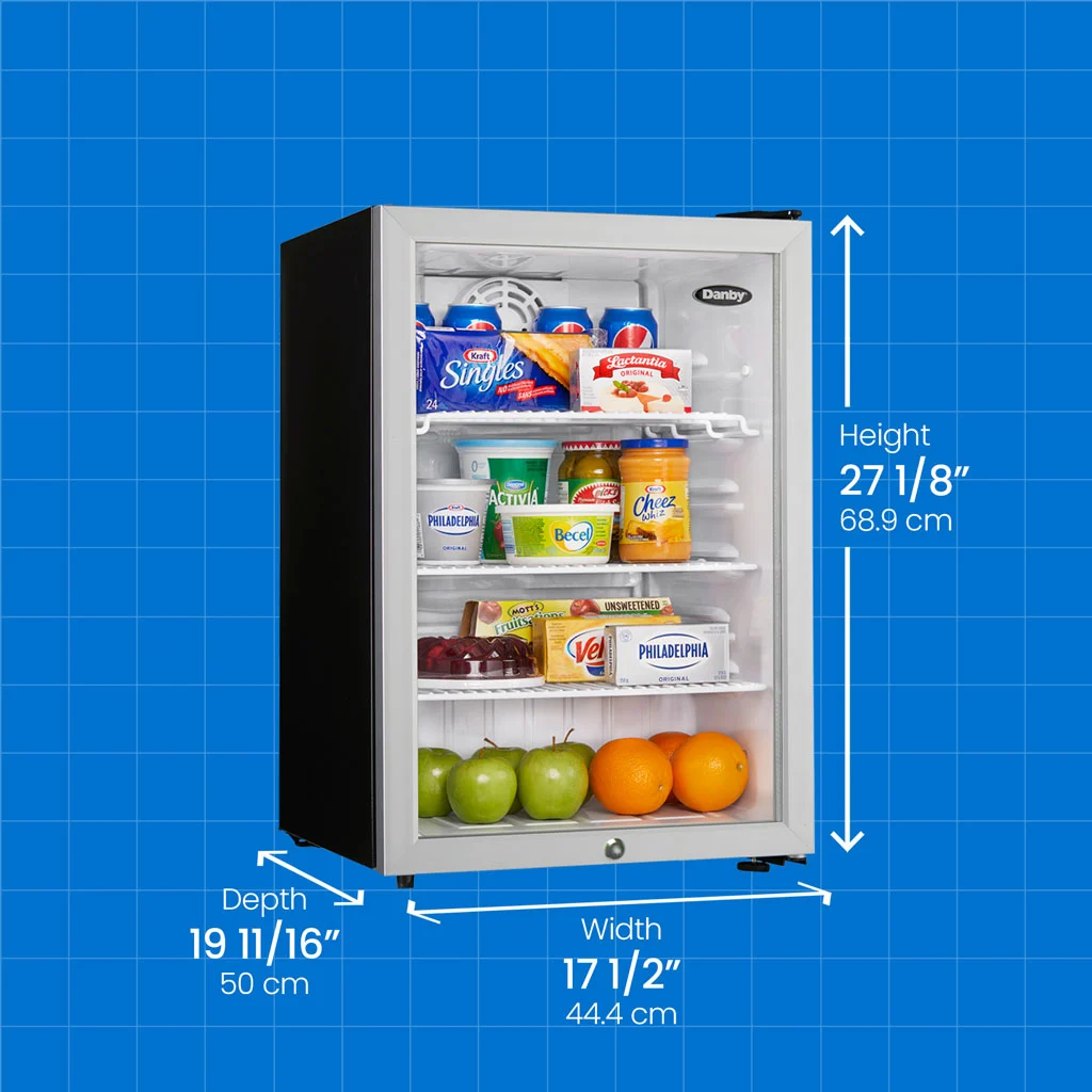 Commercial 2.6 cu. ft. Compact Glass Door Fridge DAG026A2BDB