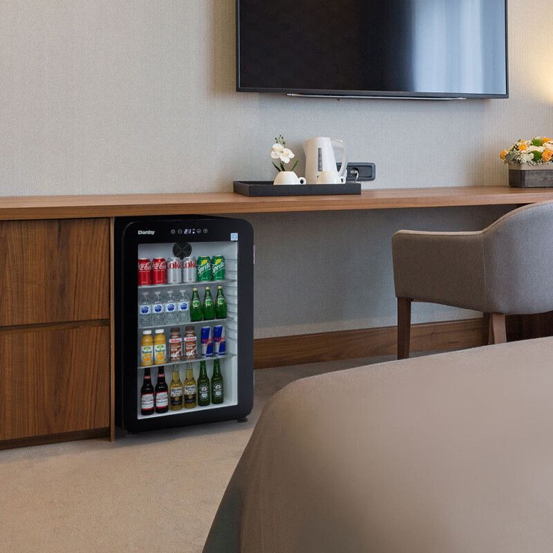 3.3 Cu. Ft. Glass Door Mini Refrigerator DAG033A5BDH