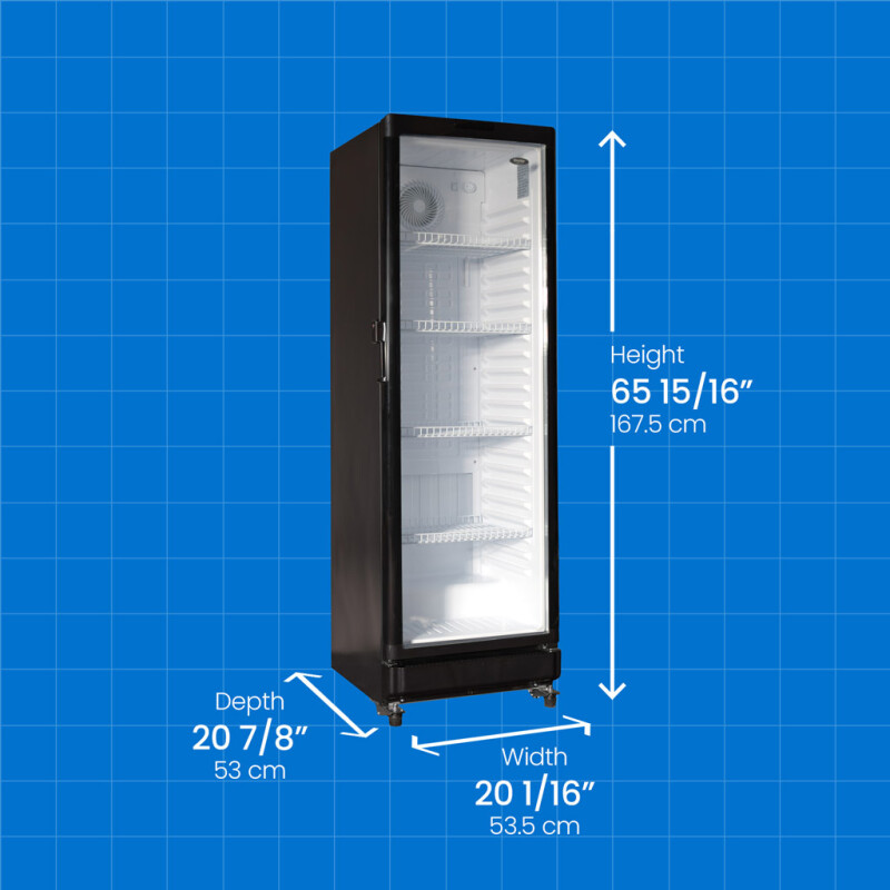8.7 Cu. Ft. Commercial Glass Door Refrigerator DAG085A2BDB