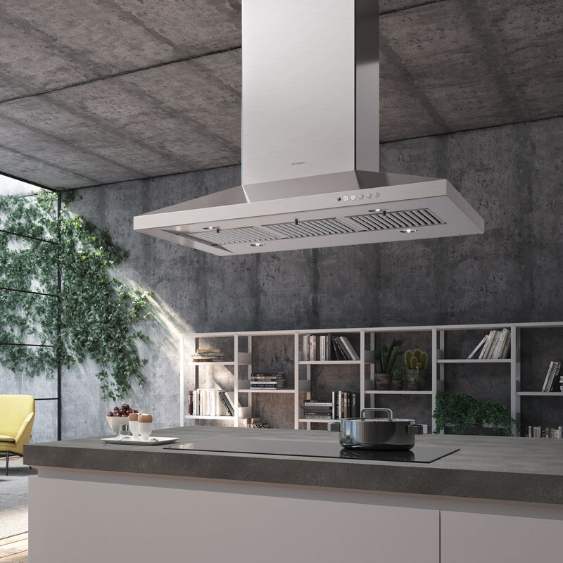 Dama Isola 36" Island Range Hood 295/395/600 CFM DAMAIS36SSV
