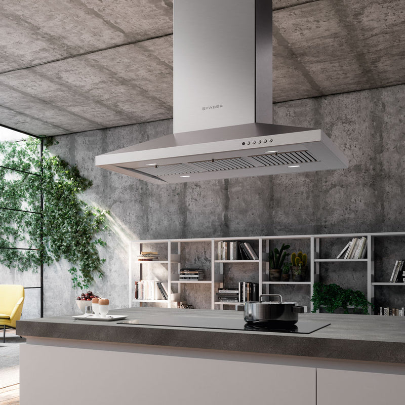 Dama Isola 36" Island Range Hood 295/395/600 CFM DAMAIS36SSV2