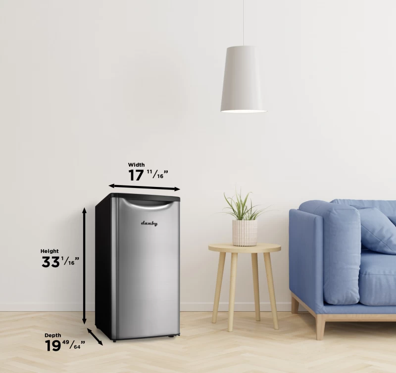 3.3 cu. ft. Compact Fridge DAR033A6BSLDB6