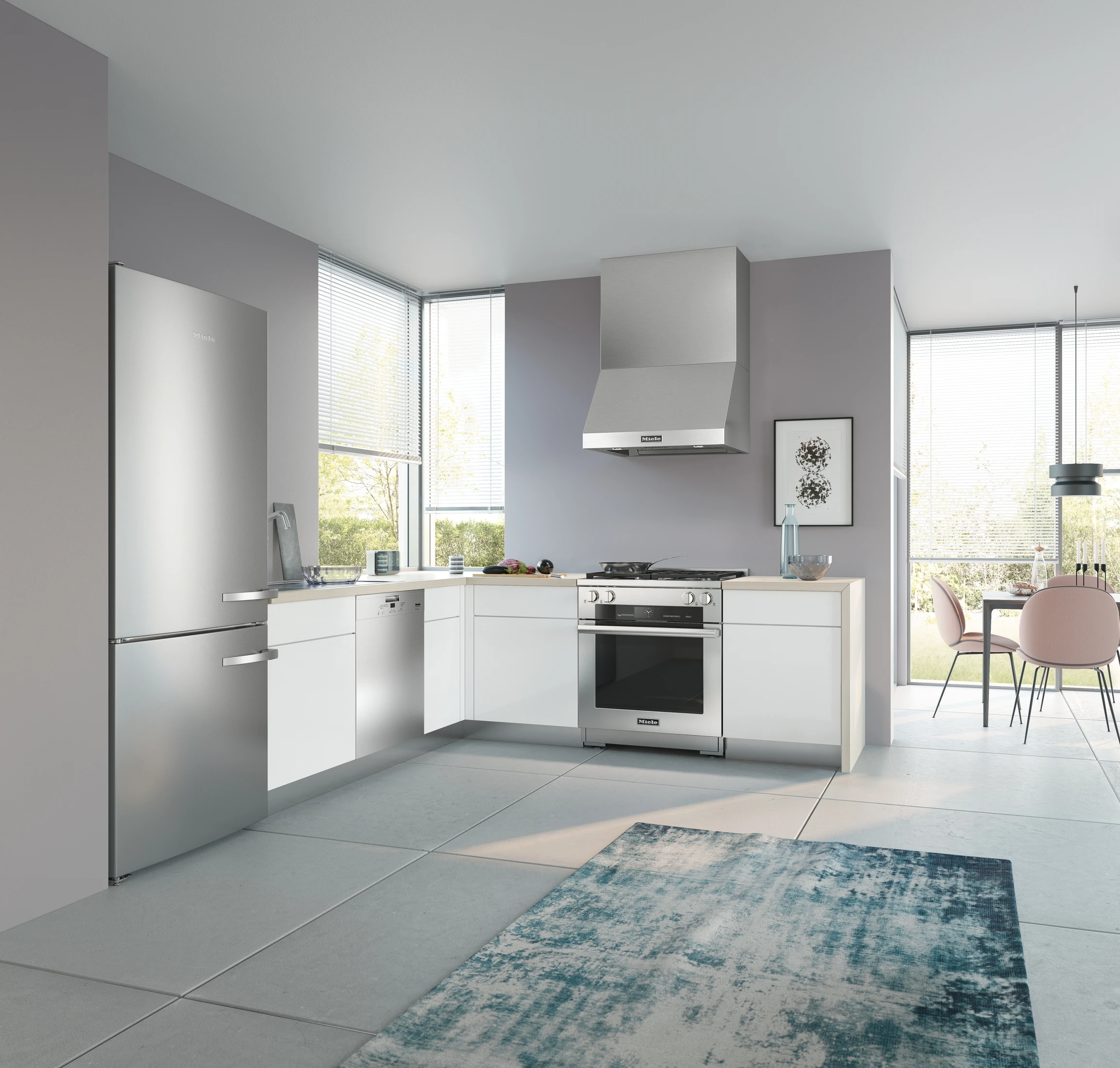 Wall ventilation hood for perfect combination with Ranges and Rangetops. DAR1220