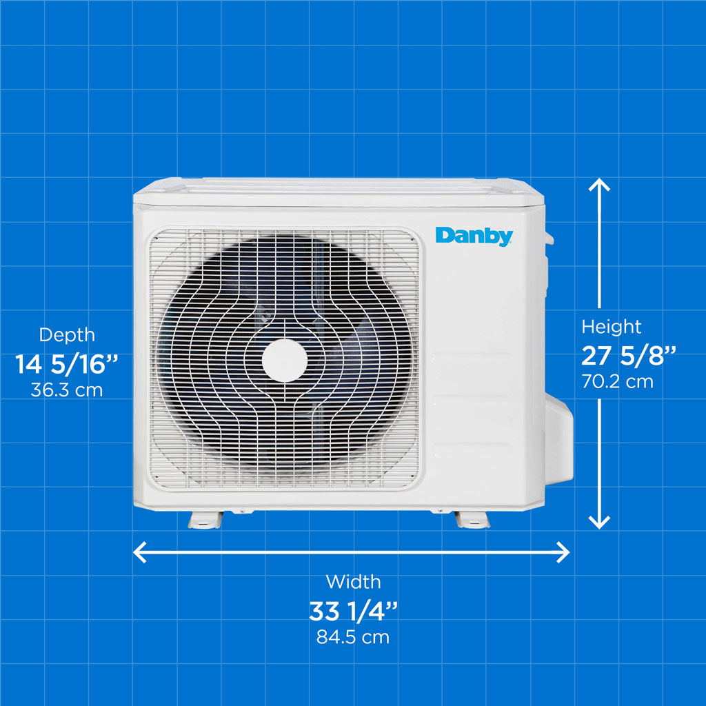18,000 Btu Mini-split Air Conditioner With Heat Pump And Variable Speed Inverter DAS180BAHWDB