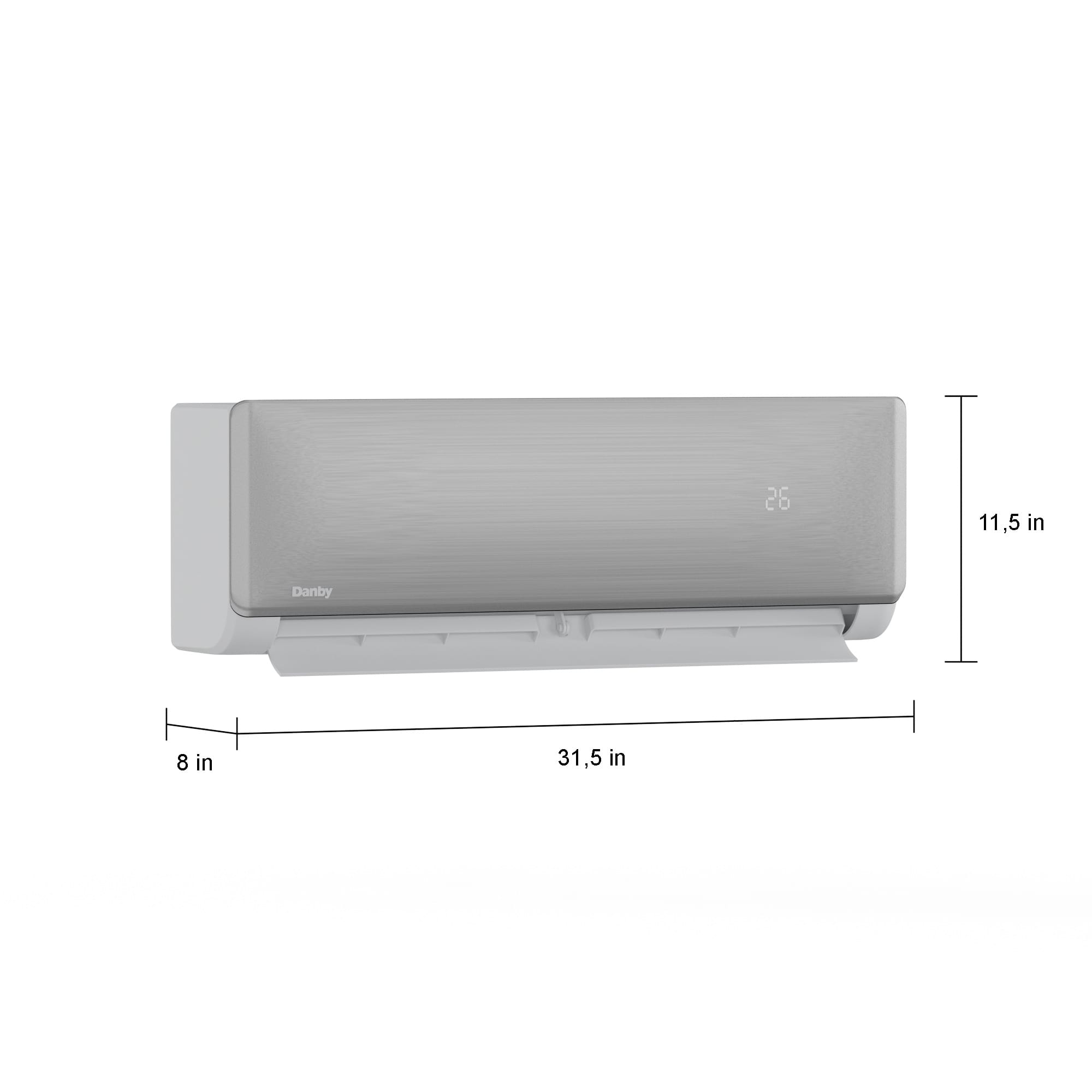 18000 Btu Dual Mini-split Ac With Heat Pump DAS180DBAHWDB