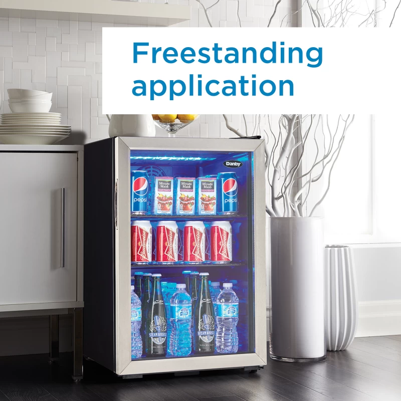 2.6 Cu. Ft. Free-standing Beverage Center DBC026A1BSSDB