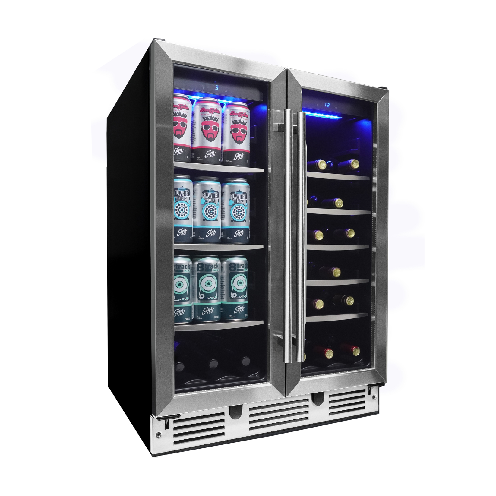 24″ Under Counter French Door Beverage Center in Stainless Steel DBC051D1BSS