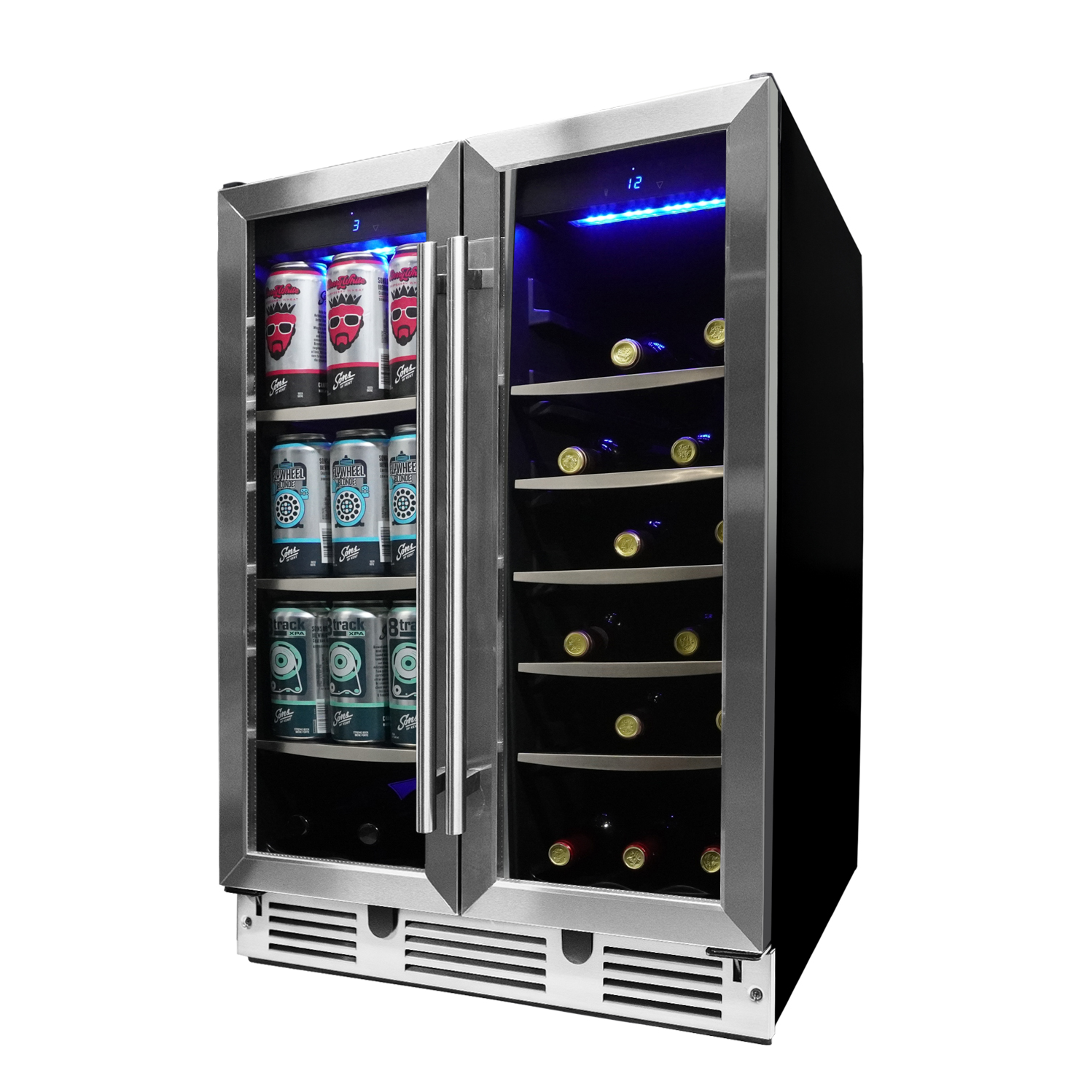 24″ Under Counter French Door Beverage Center in Stainless Steel DBC051D1BSS