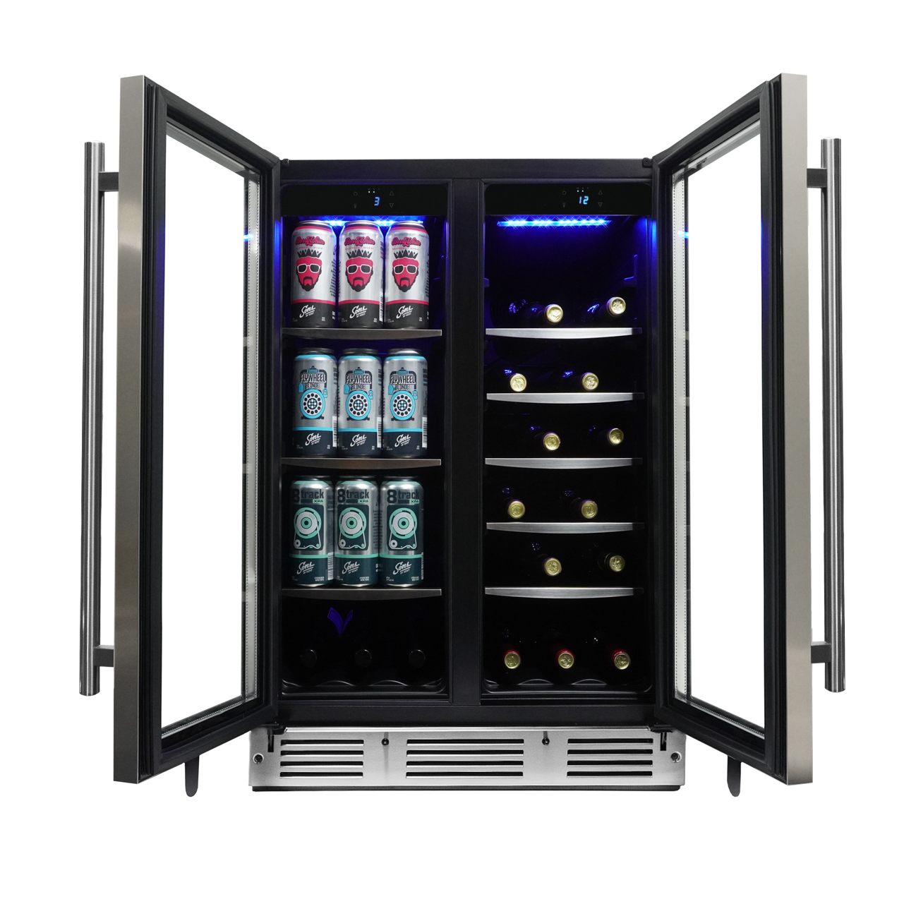 24″ Under Counter French Door Beverage Center in Stainless Steel DBC051D1BSS