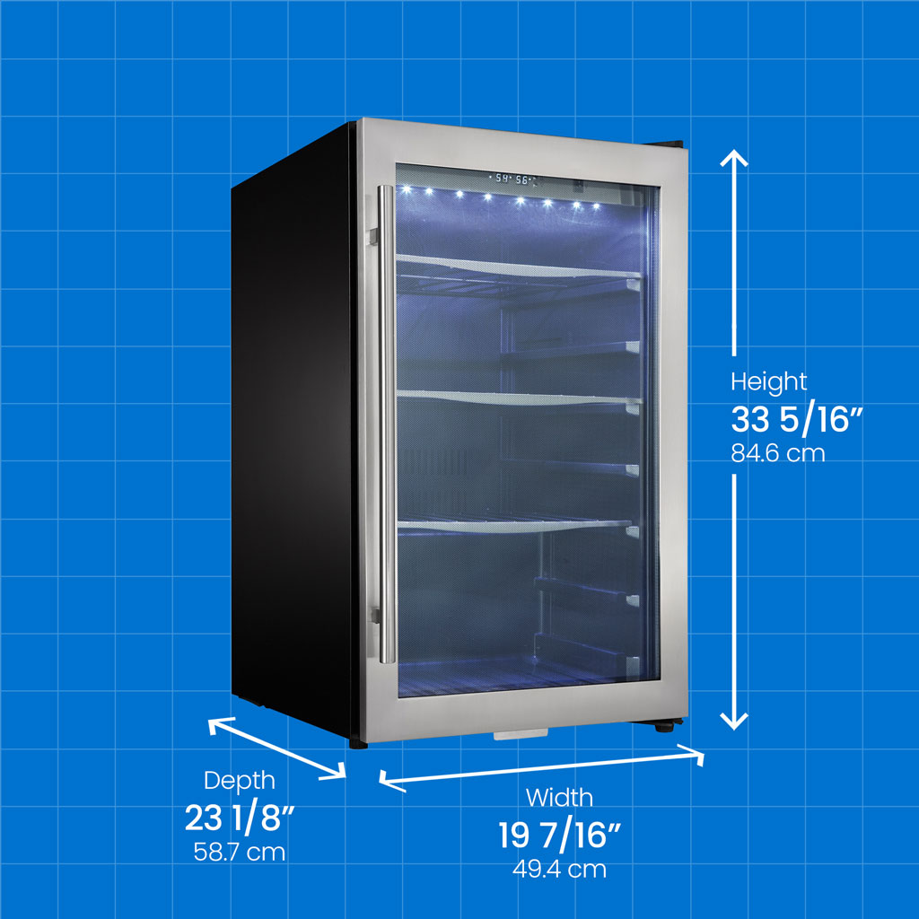 4.3 Cu. Ft. Free-standing Beverage Center DBC434A1BSSDD