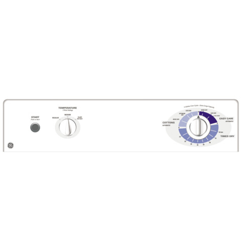 5.8 Cu. Ft. Extra-Large Capacity Gas Dryer DBLR333GEWW, product image 2 of 4