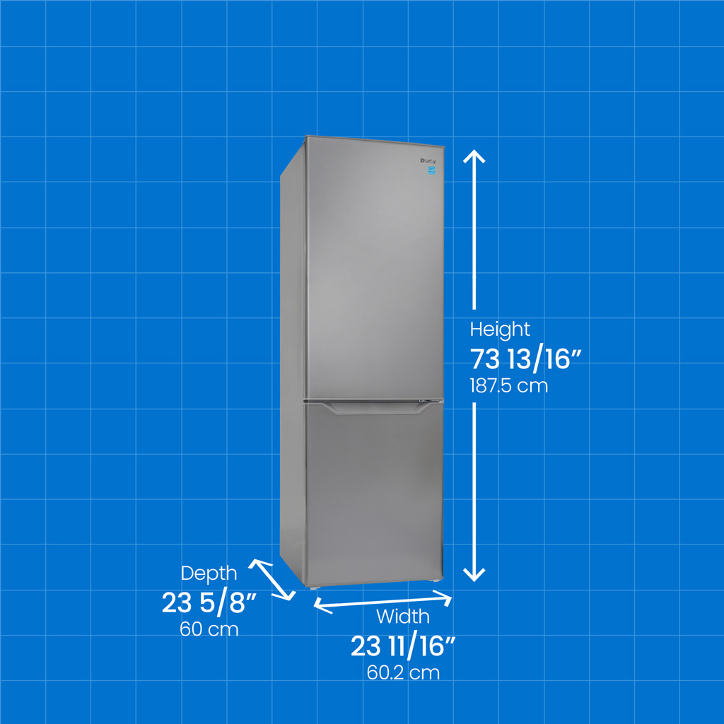 10.3 cu. ft. Compact Fridge Bottom Mount DBMF100B1SLDB