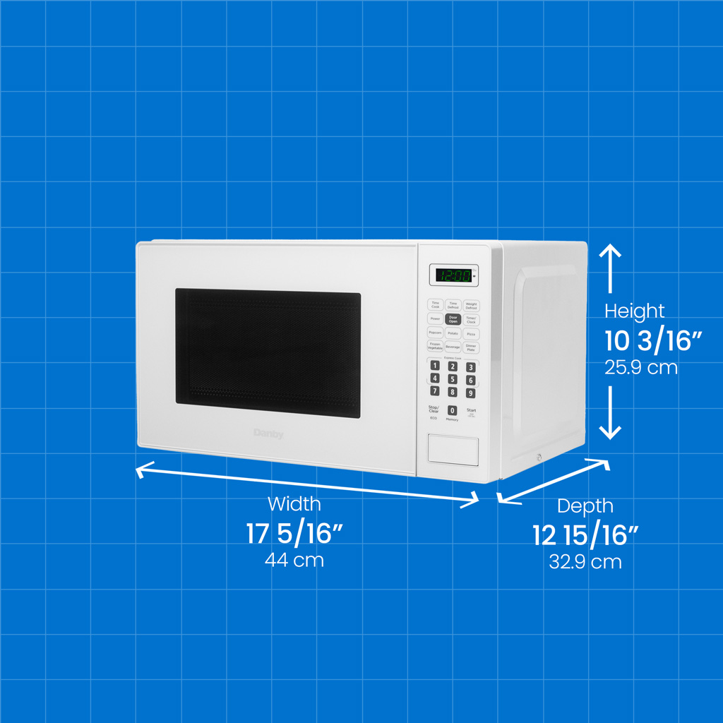 0.7 cu. ft. Countertop Microwave in White view 6