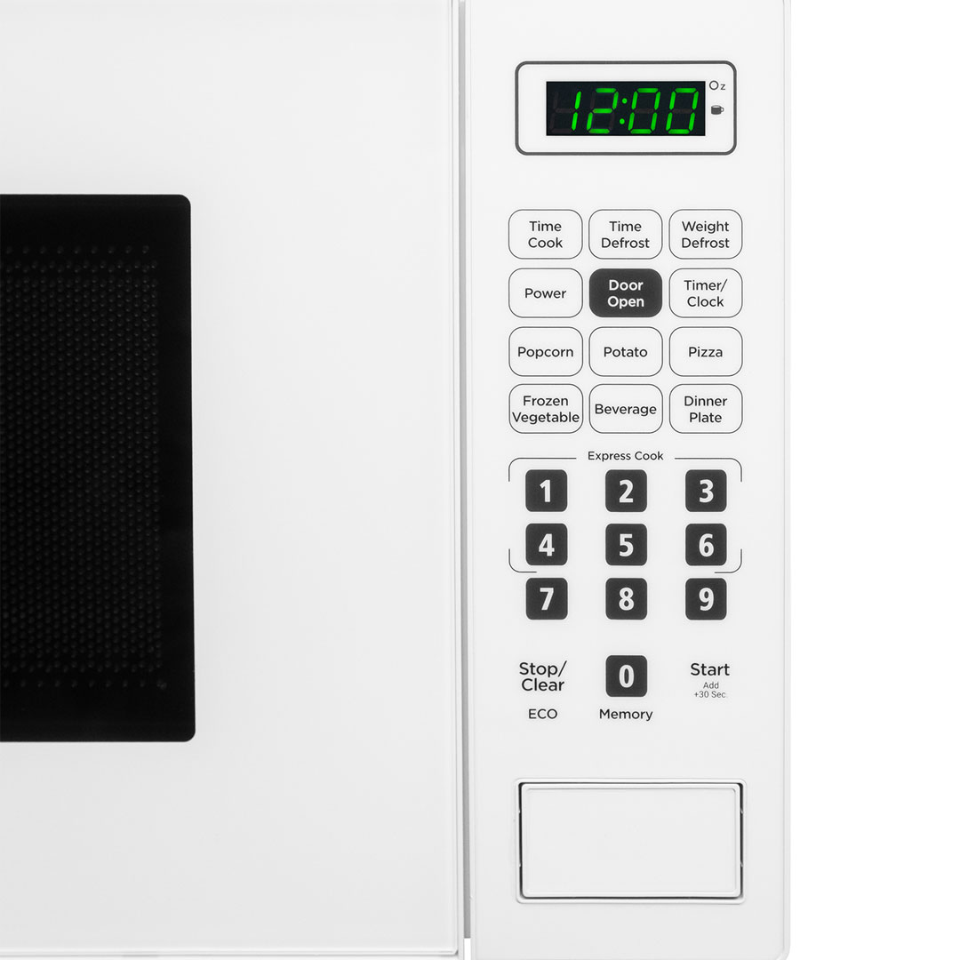 0.7 cu. ft. Countertop Microwave in White view 9