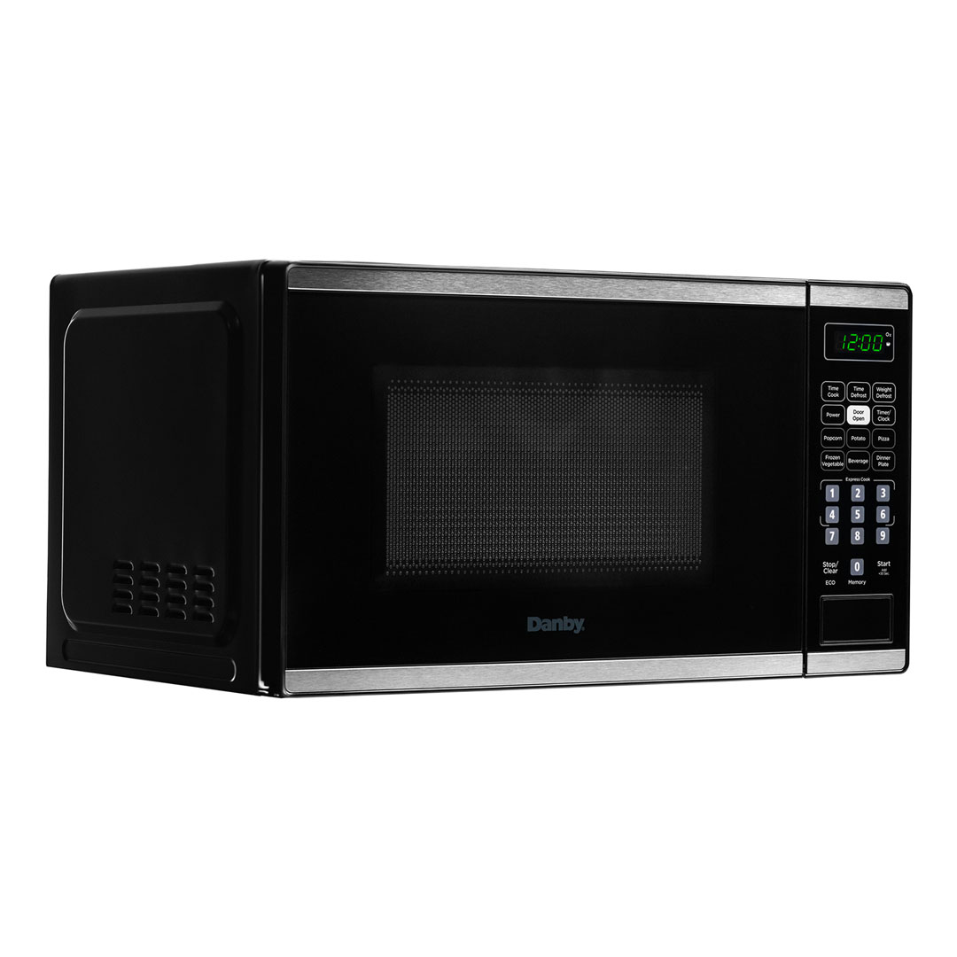 0.7 cu. ft. Countertop Microwave in Black and Stainless Steel view 2