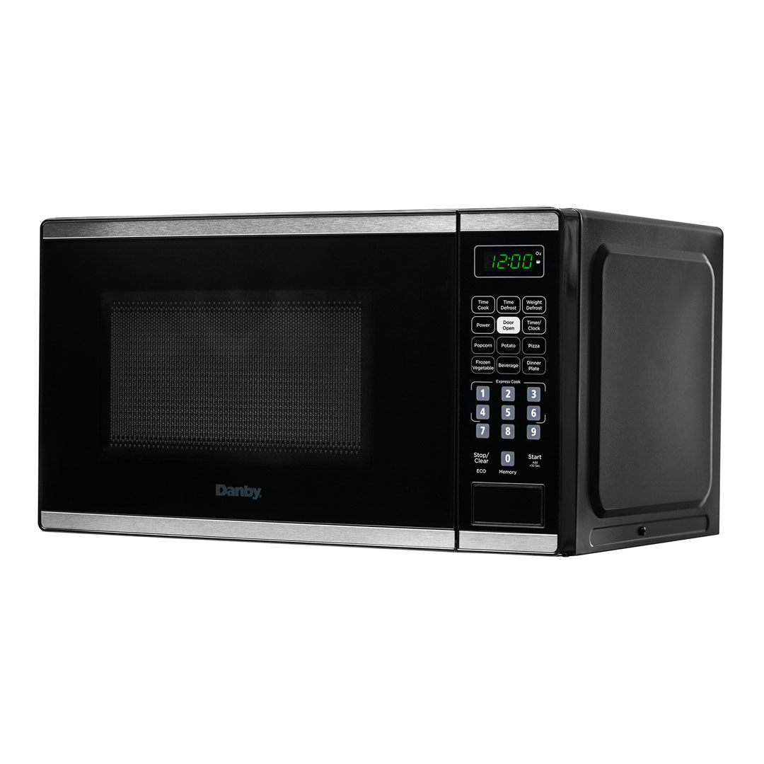 0.7 cu. ft. Countertop Microwave in Black and Stainless Steel view 3