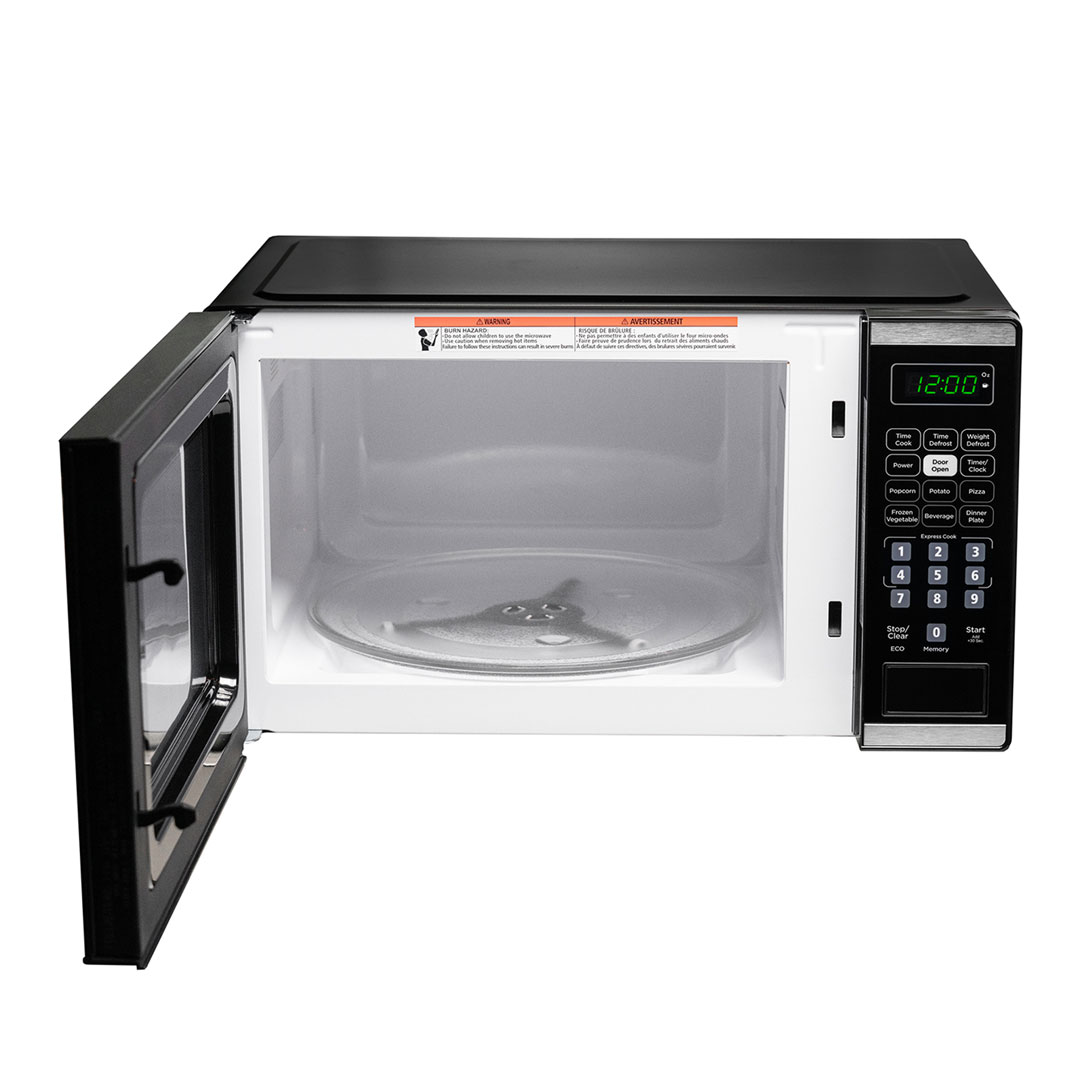 0.7 cu. ft. Countertop Microwave in Black and Stainless Steel view 6