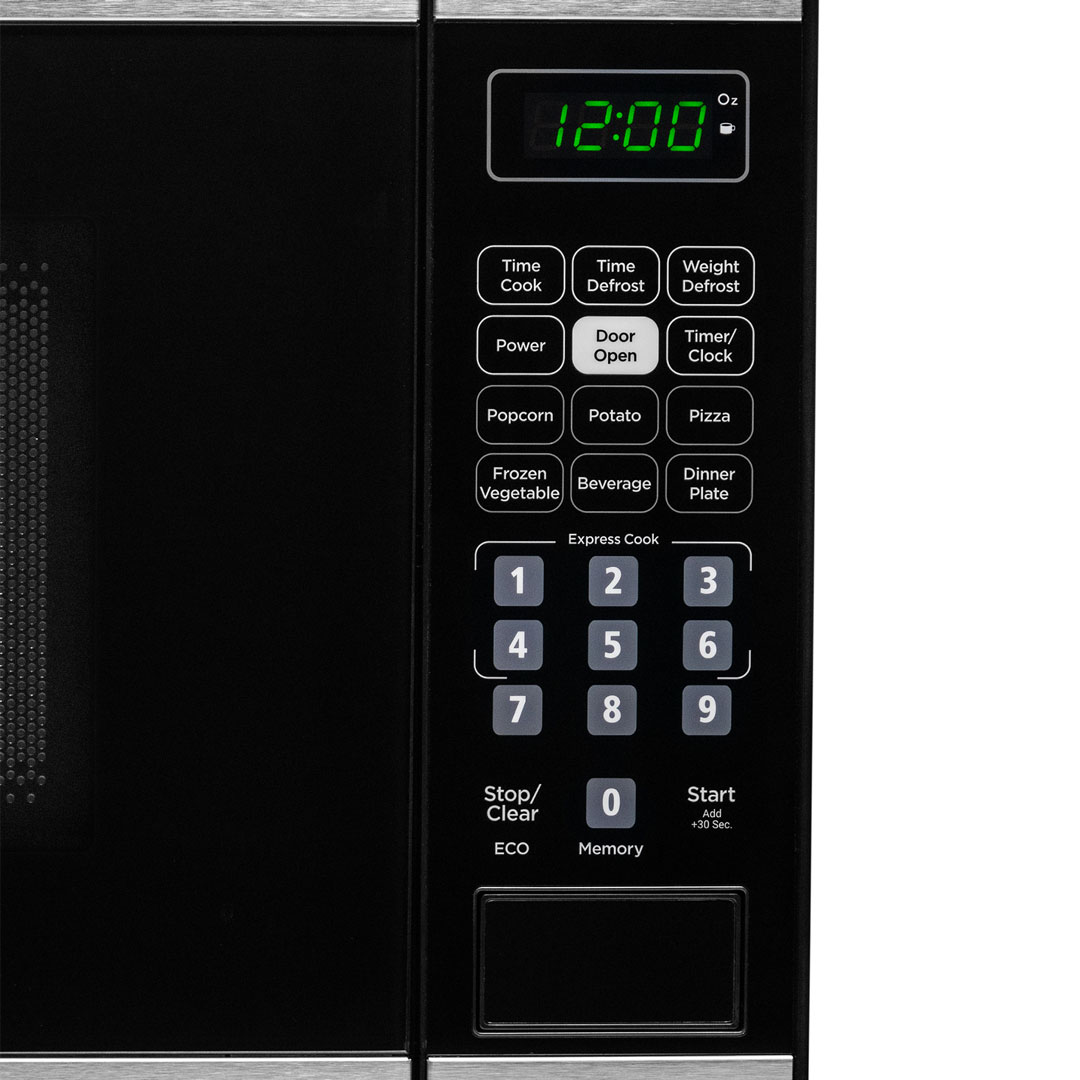 0.7 cu. ft. Countertop Microwave in Black and Stainless Steel view 7